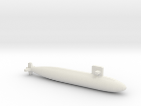 Harushio-class submarine, Full Hull, 1/1250 in White Natural Versatile Plastic
