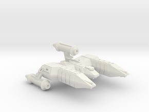 3788 Scale Lyran Refitted Alleycat War Destroyer in White Natural Versatile Plastic