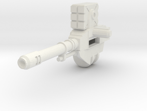 Autocannon Right Side [5mm Transformers Weapon] in White Natural Versatile Plastic
