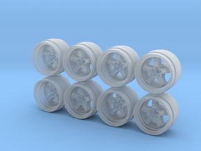 Meister S1 815-55 1/64 Scale Wheels in Smooth Fine Detail Plastic