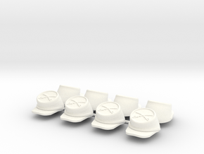 ACW CAP 3x8  in White Processed Versatile Plastic