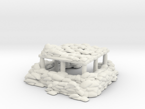 Sandbag Bunker 1/144 in White Natural Versatile Plastic