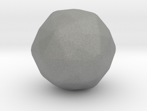 Disdyakis Triacontahedron - 1 Inch - Rounded V1 in Gray PA12