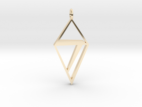 7 of Diamonds  in 14k Gold Plated Brass