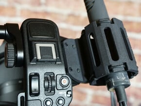 FX6 Rugged Mic Holder. Fit Sony ILME-FX6 Camcorder in Black Natural Versatile Plastic