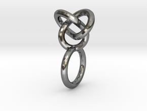 knot ring_series 1 in Polished Silver: 9 / 59