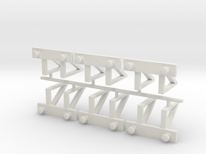 Buffers Group in White Natural Versatile Plastic