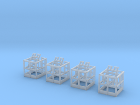 FSS Basket Release Frame 1:72- 4 Pack in Smooth Fine Detail Plastic
