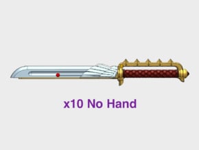 10x Energy Sword : Carmine (No Hands) in Tan Fine Detail Plastic