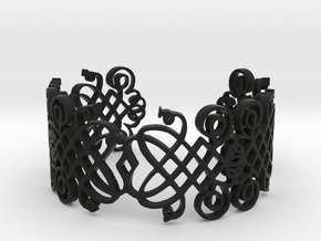 Decorative Bracelet v01 in Black Premium Versatile Plastic