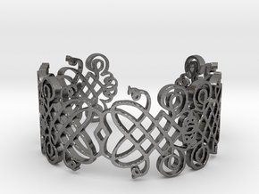 Decorative Bracelet v01 in Polished Nickel Steel