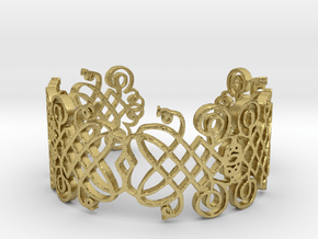 Decorative Bracelet v01 in Natural Brass