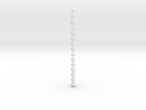 Catalan Solids - 1 Inch - Normal in White Natural Versatile Plastic