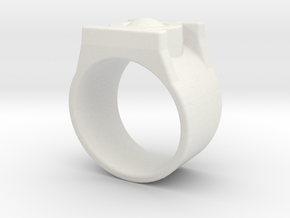 Green lantern Ring size 12.5 in White Natural Versatile Plastic