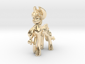 Applejack MLP (Au, Ag, Pt, Bronze, Brass) in 14K Yellow Gold