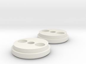 Magnetic Anchors in White Natural Versatile Plastic
