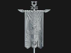 UM 1st Company Banner - Warriors of UMar in Smooth Fine Detail Plastic: Small