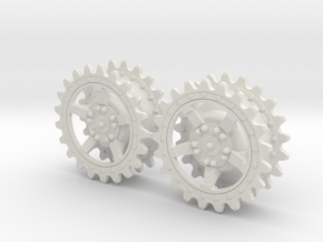 1/35 JagdTiger Sprocket for 305003  in White Natural Versatile Plastic