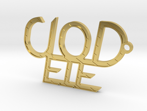 Clodeie's Keychain in Polished Brass