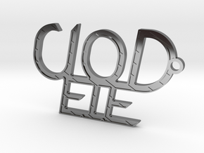 Clodeie's Keychain in Fine Detail Polished Silver