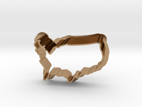 Cookie Cutter USA - Country America  in Polished Brass