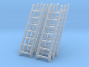 1/96 US Typical Ladders SET x6 in Smooth Fine Detail Plastic