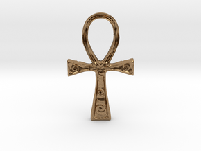 Ankh 2 2 in Natural Brass