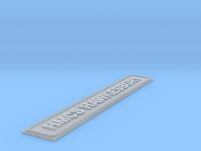 Nameplate HMCS Hawkesbury (7 inches) in Smooth Fine Detail Plastic