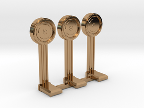 N-Scale 1920's Penny Scale - 3 Pack in Polished Brass