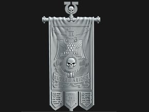 UM 2nd Company Banner - Defenders of the Temple in Smooth Fine Detail Plastic: Medium
