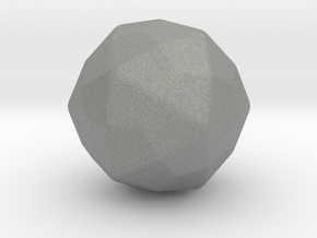 Joined Icosidodecahedron - 1 Inch - Rounded V2 in Gray PA12