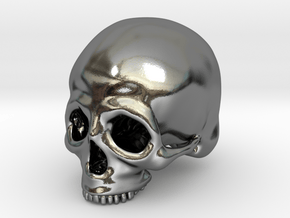 Skull Deko (big) in Polished Silver