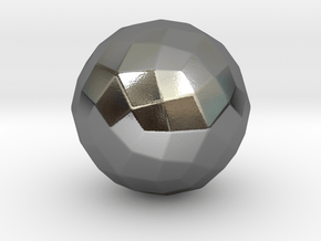 Joined Rhombicosidodecahedron - 10 mm - Rounded V1 in Polished Silver