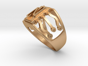 Nuls Circuits Ring in Natural Bronze: 8 / 56.75