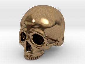 Skull Deko (small) in Natural Brass