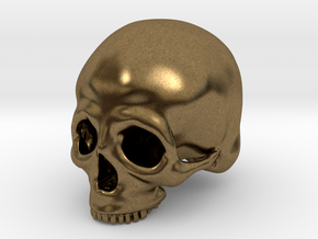 Skull Deko (small) in Natural Bronze
