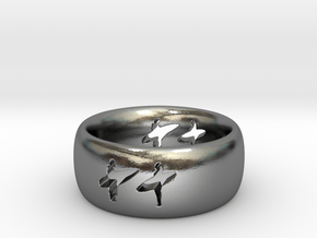 Surf  in Polished Silver