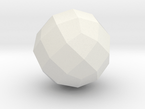 Joined Rhombicuboctahedron - 1 Inch in White Natural Versatile Plastic
