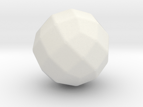 Joined Rhombicuboctahedron - 1 Inch - Round V2 in White Natural Versatile Plastic