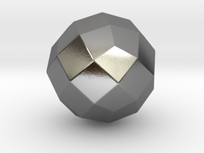 Joined Rhombicuboctahedron - 10 mm - Round V1 in Polished Silver