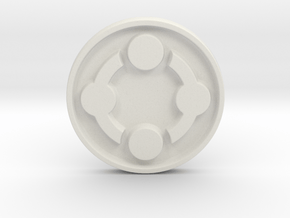 Fetish Symbol Medium in White Natural Versatile Plastic