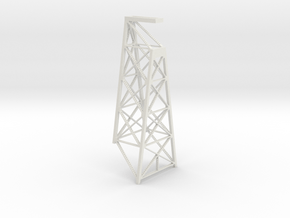 Keddie Wye Bridge Pier Tower 7 Z scale in White Natural Versatile Plastic