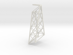 Keddie Wye Bridge Pier Tower 8 Z scale in White Natural Versatile Plastic