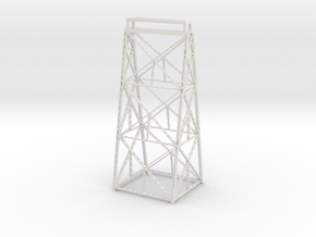 Keddie Wye Bridge Pier Tower 2 Z scale in White Natural Versatile Plastic