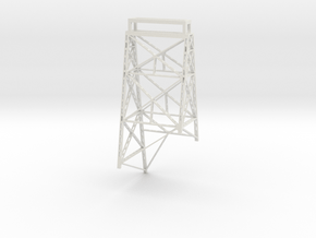 Keddie Wye Bridge Pier Tower 3 Z scale in White Natural Versatile Plastic