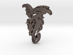 Baccanoid Charm in Polished Bronzed Silver Steel