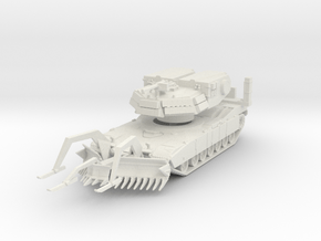M1150 ABV Abrams (Plow) 1/76 in White Natural Versatile Plastic