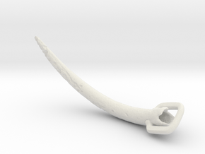 Replica Elephant Tusk in White Natural Versatile Plastic