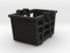 Basket container in Black Premium Versatile Plastic: 1:72