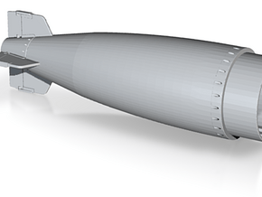 USN mk8 Torpedo tail 20th in Tan Fine Detail Plastic
